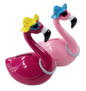 Spardose Flamingo (klein) 41713 , "Flamingo ~Aufdruck|ohne|#~"